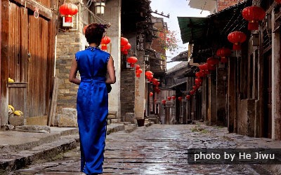 Pueblo antiguo en guilin-Daxu