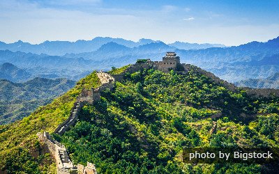 la muralla china desde el espacio
