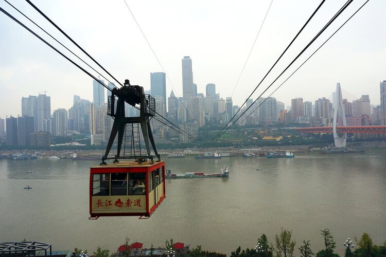 Teleférico del río Yangtsé de Chongqing