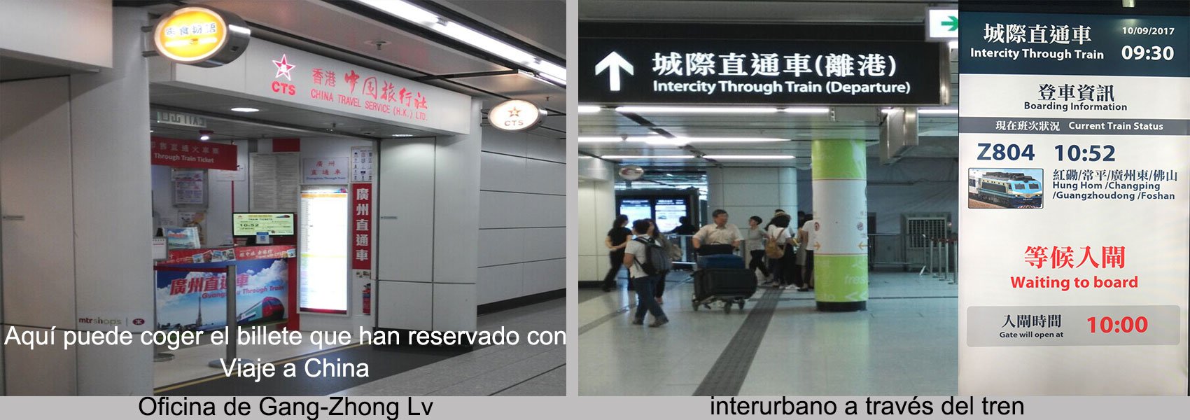 estación de HungHom dónde coger billete de tren ir a Guangzhou