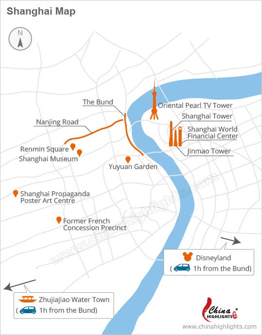 la carte de shanghai