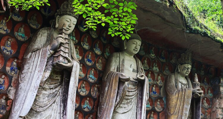 Chongqing,Esculturas rupestres de Dazu